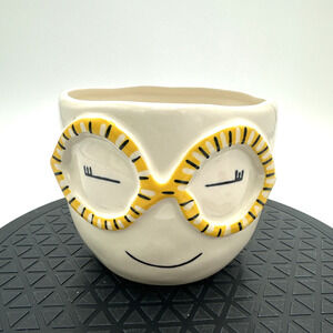 Fab Ceramic Pot Planter, Flower Pot, Glasses